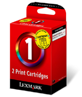 Lexmark #1 Ink Cartridge Twin Pack