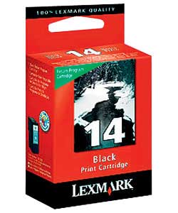 lexmark No 14 Standard Yield Black Ink