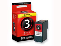 LEXMARK No. 3 Black InkJet Cartridge