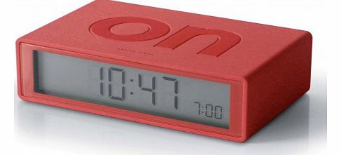Lexon LCD Flip alarm Red `One size
