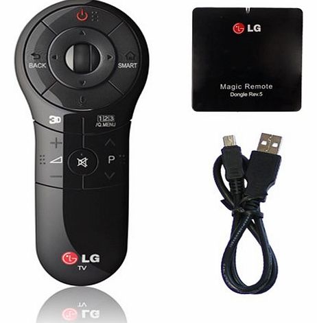 LG Magic Motion Remote Control ANMR400, AN-MR400 for 2013 LG Smart TVs Complete Kit of Black remote+ CherryPickElectronics LCD Screen Cleaner