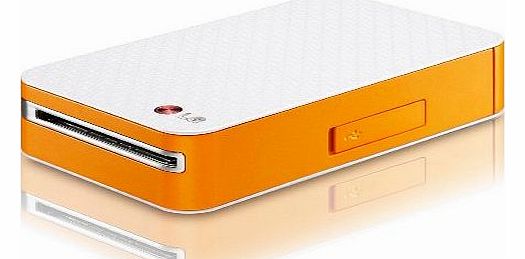 LG Electronics LG PD221 POPO Poket Photo Mobile Potable Mini Printer Android 10 Paper Orange