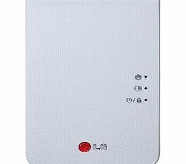 LG Electronics LG Pocket Photo 2 PD239 (White) Mini Portable Mobile Photo Printer   Atout Premium Synthetic Leather Cover Case (Brown)