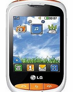 LG T310 Cookie style White/Orange on T-Mobile Pay as you go / Pre-Pay / PAYG