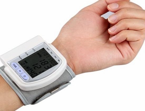 lgking supply LCD Digital Wrist Blood Pressure Monitor Heart Beat Meter 60 Memory