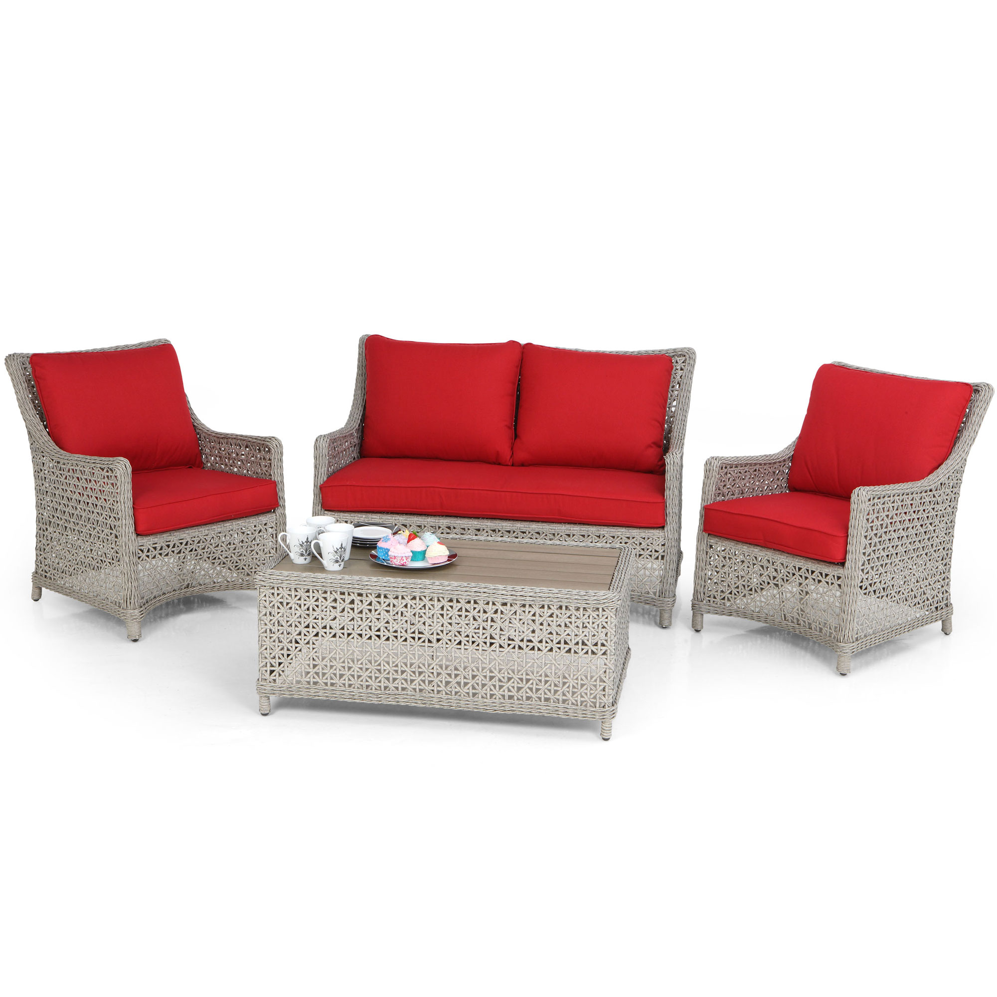 Li-Lo Antibes 4 Piece Sofa and Coffee Table Furniture