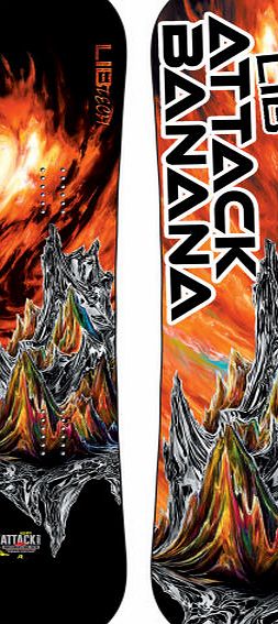 Lib Tech Mens Lib Tech Attack Banana Wide Snowboard -