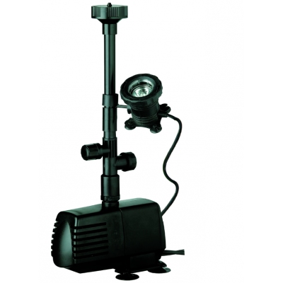 1000 LPH Low Voltage Water Feature Pump with Halogen Light