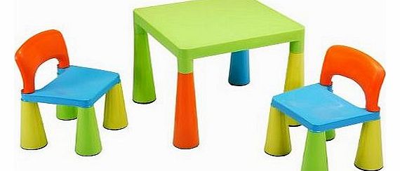 Liberty House Childrens Table with 2 Chairs (Multi-Coloured)