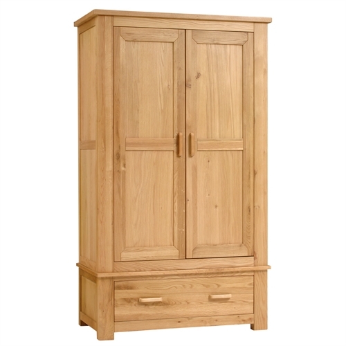 Liberty Oak Double Wardrobe with Drawer 1022.018