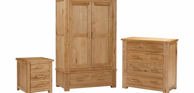 Liberty Oak Gents Wardrobe Bedroom Set 1022.031