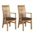 2 Lichfield Leather Carver Chairs