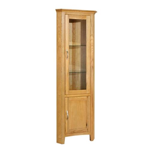 Lichfield Oak Corner Display Unit