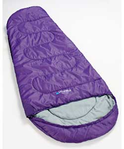 Lichfield Trail Junior Mummy Style Sleeping Bag - Purple