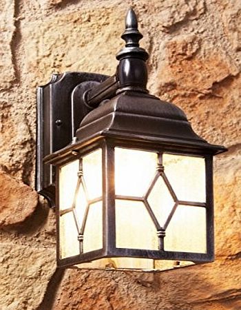 Licht-Erlebnisse Antique Style Outdoor Garden Wall Light with Motion Detector / Wall Lantern / Outdoor Lighting / Antique Silver IP23 2/1/373