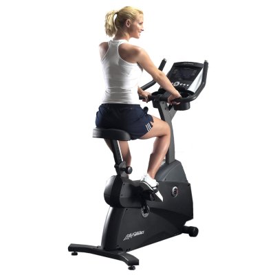 Life Fitness C3 Upright Cycle (Advanced Workouts Console) (With Delivery   Assembly)