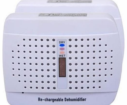 Lifemax Rechargeable Mini Dehumidifier - 2 Pack Set