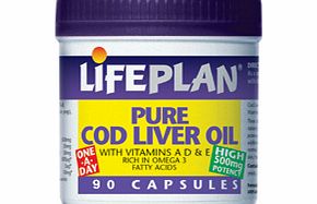 Lifeplan Cod Liver Oil 500mg (one A Day) 90 Caps