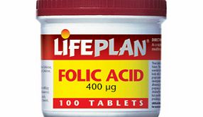 Lifeplan Folic Acid 400mcg 100 Tablets