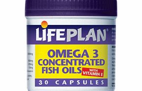 Lifeplan Omega 3 Concentrated Fish Oils 30 Caps