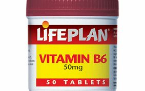 Lifeplan Vitamin B6 50mg 50 Tabs