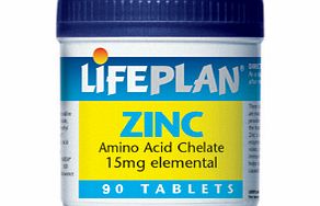 Lifeplan Zinc Amino Acid Chelate 90 Tabs