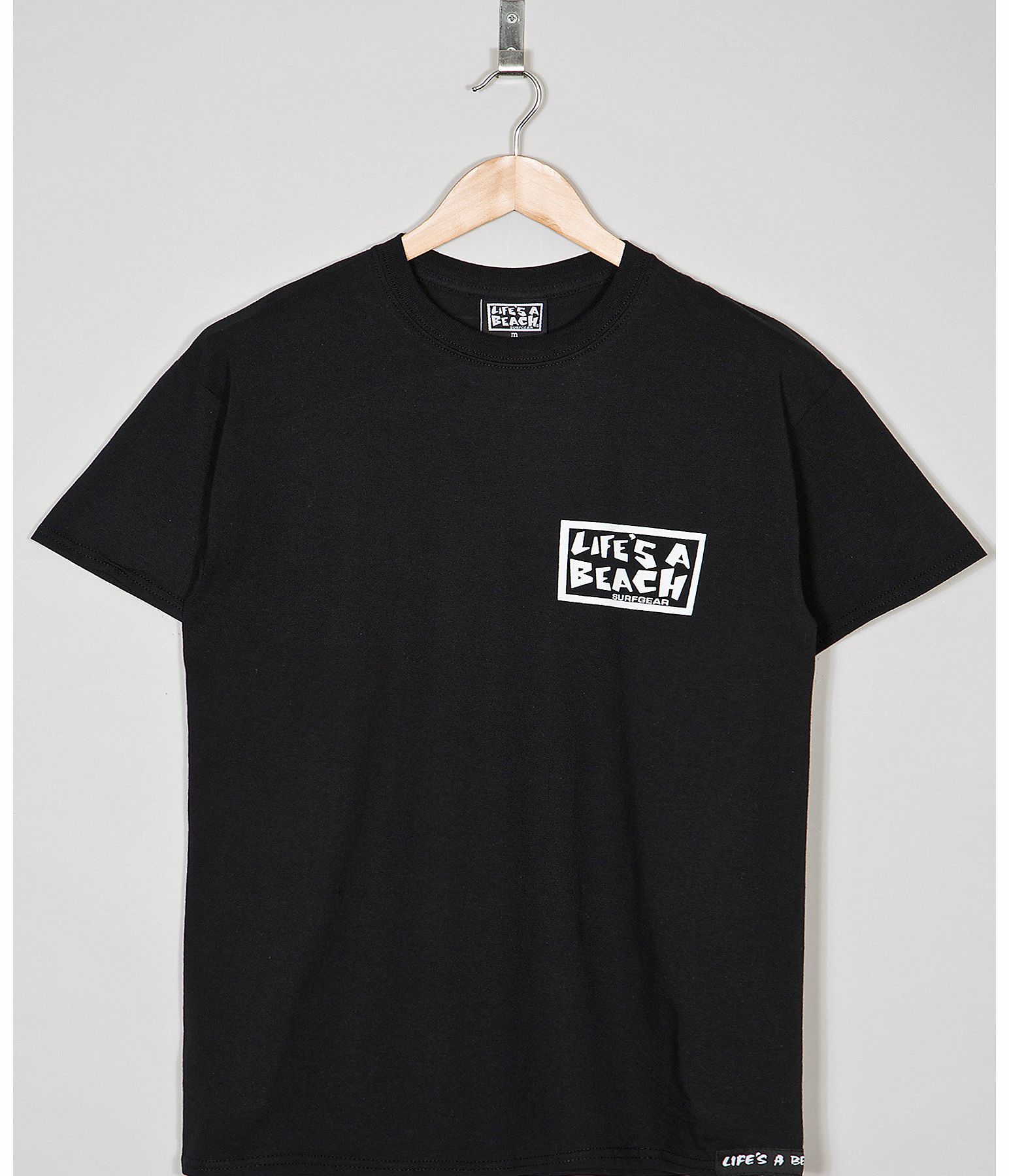 Lifes A Beach Back Hit Logo T-Shirt