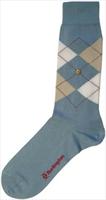 Light Blue / Beige Argyle Socks by Burlington