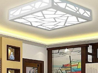 Lighting-1123 GGB-Creative Wood Carving Water Cube LED White Ceiling Lights (AC85~265V)