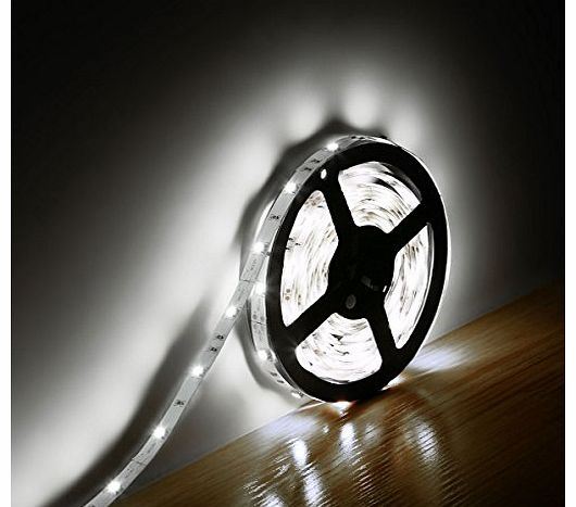 Lighting EVER LE Lampux 12V Flexible LED Strip Lights, LED Tape, Daylight White, Super Bright 150 Units 5050 LEDs,