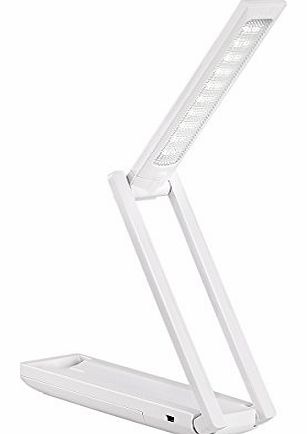 LE Portable LED Desk Lamp, 2 Power Supply Modes, Batteries Powered, USB Cable Included, Folding Table Lamps, Reading Lamps, Bedroom Lamps