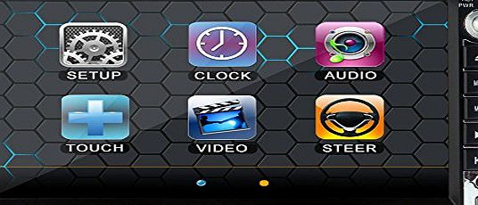 � Automotive 6.95 Inch HD Double 2din In-dash Car Stereo VCD DVD Player with Bluetooth,fm,ipod,RDS,Touchscreen