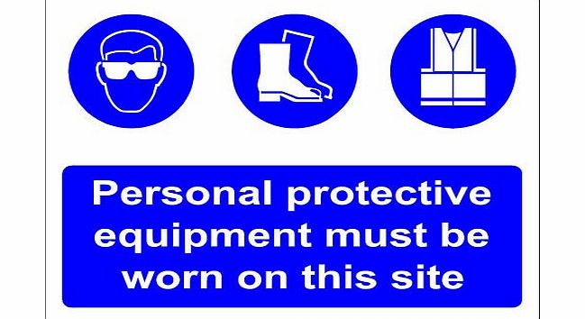 LightningSigns Site Safety Sign PPE Personal Protective Equipment