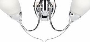 Venus Chrome Effect Double Wall Light