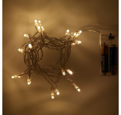 Battery Operated Fairy Lights with 20 Warm White LEDs by Lights4fun
