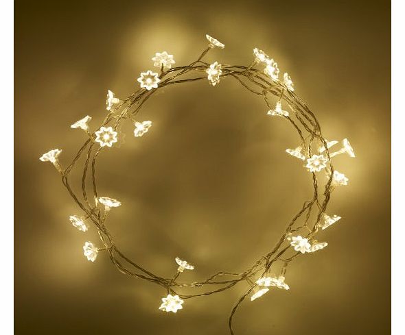 Indoor Sunflower Fairy Lights with 30 Warm White LEDs by Lights4fun