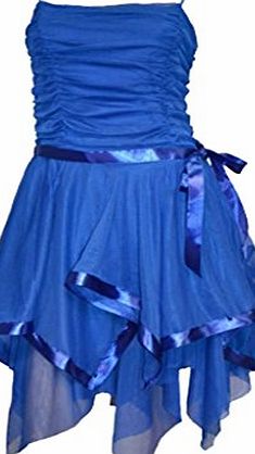 Likes Style Womens New Strappy Prom Short Evening Party Dress Size 8,10 and 12 Royal 12