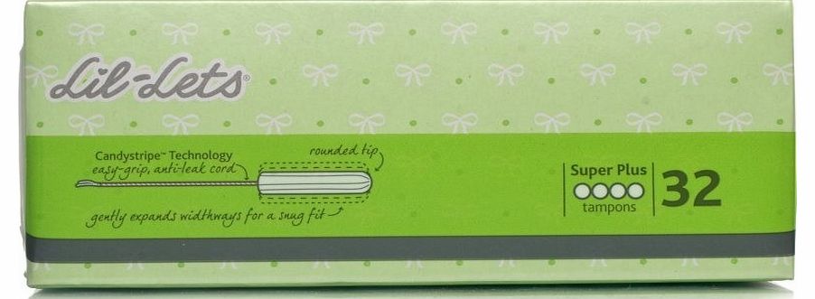 Lil-Lets Non-Applicator Tampons - Super Plus