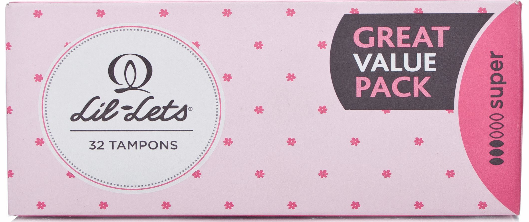 Lil-Lets Non-Applicator Tampons - Super