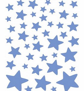 Lilipinso Stickers - sheet of blue stars `One size