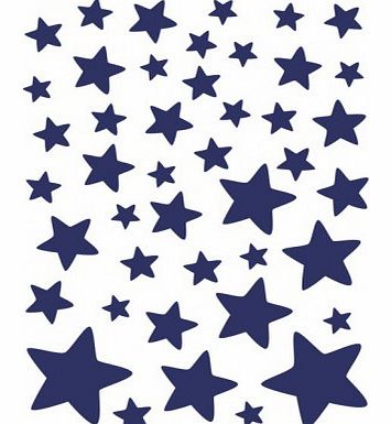 Lilipinso Stickers - sheet of midnight blue stars `One size