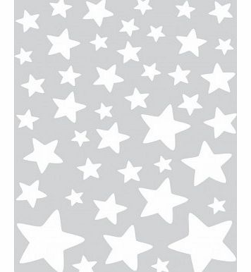 Lilipinso Stickers - sheet of white stars `One size