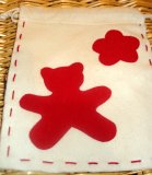 Lilitruc for petit artisan ltd Felt kit: teddy bag