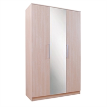 lille 3 Door Wardrobe, Maple Effect
