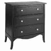 Lille 3 Drawer Chest, Ebony