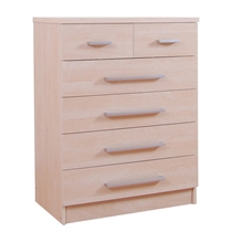 lille 4   2 Drawer Chest, Maple Effect
