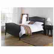 Lille Double Bed Frame, Ebony with Airsprung