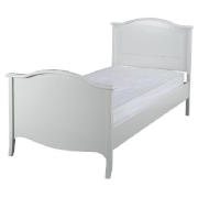 Lille Single Bed Frame, Ivory with Airsprung