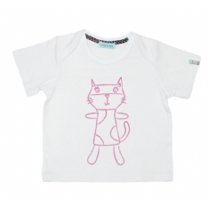 Lilly and Sid Girls White T-shirt
