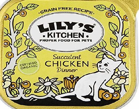 Lilys Kitchen Organic Chicken Dinner 100 g (Pack of 16)